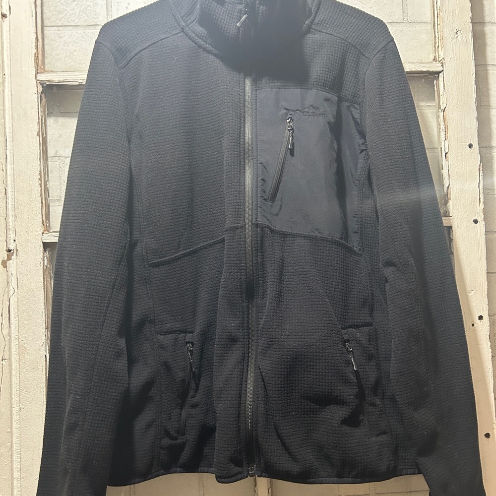 L.L. Bean Men’s Adventure Grid Fleece Full-Zip Jacket - Blue - Size XL
